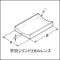 平凹シリンドリカルレンズ